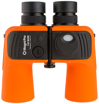 MAGNIPRO 7x50 MARINE COMPASS ORANGE