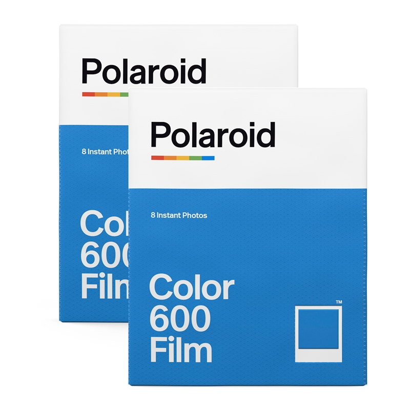 Polaroid Color Film For 600 White Frame 2-Pack