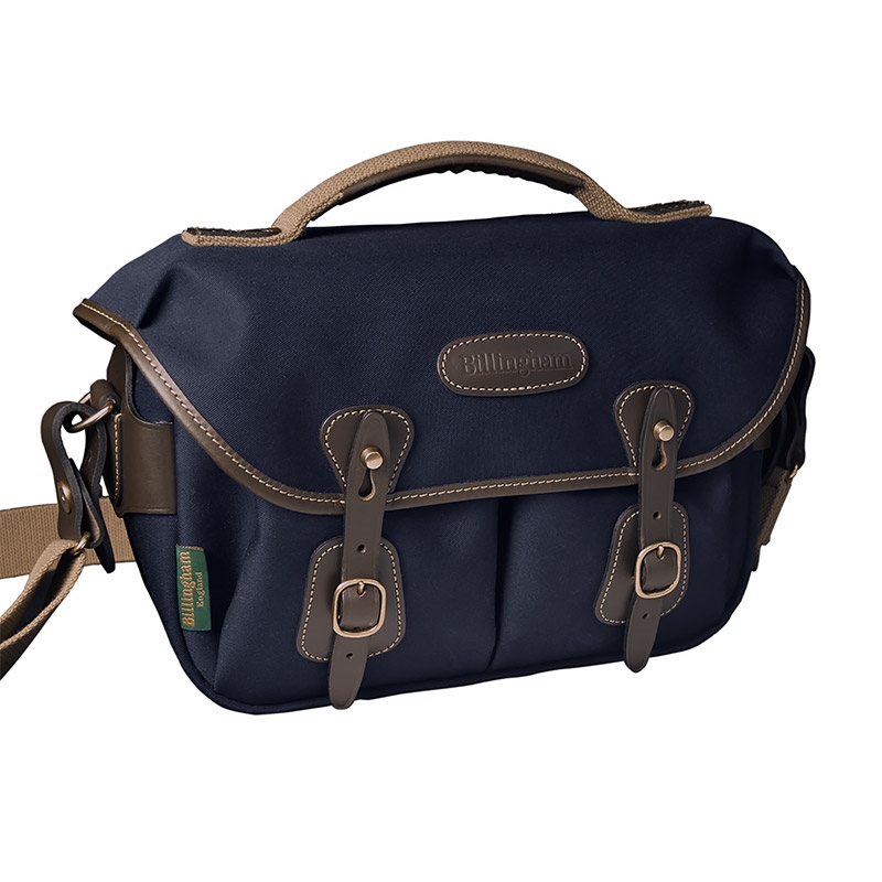 Billingham Hadley Small Pro Navy Canvas / Chocolate Leather