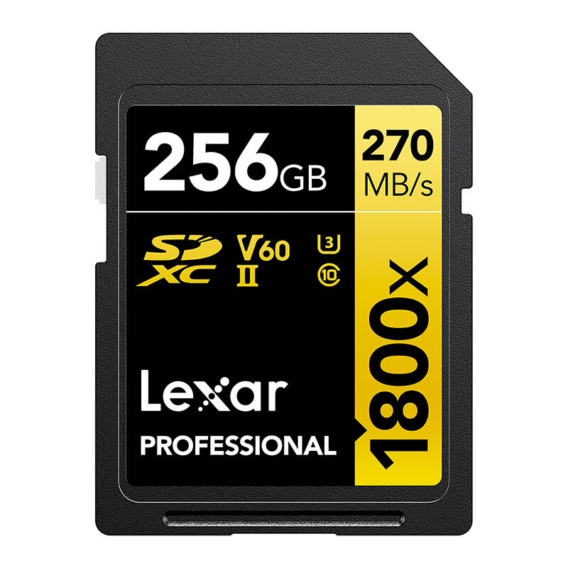 Lexar 256GB Pro 1800X SDXC UHS-II U3 (V60) R270/W180, Lexar