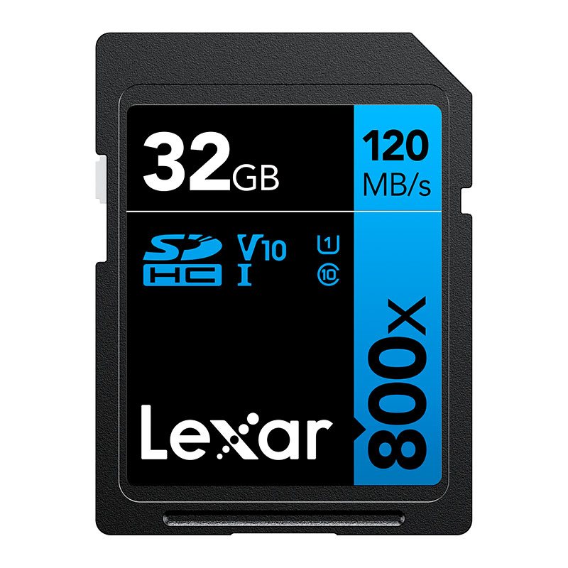 Lexar 32GB Professional 800x SDHC UHS-I C10 V10 U1