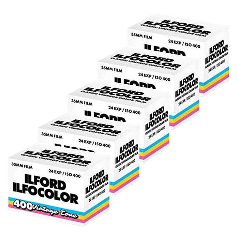 Ilford Ilfocolor 400 135-24 Vintage Tone Color 5-Pack