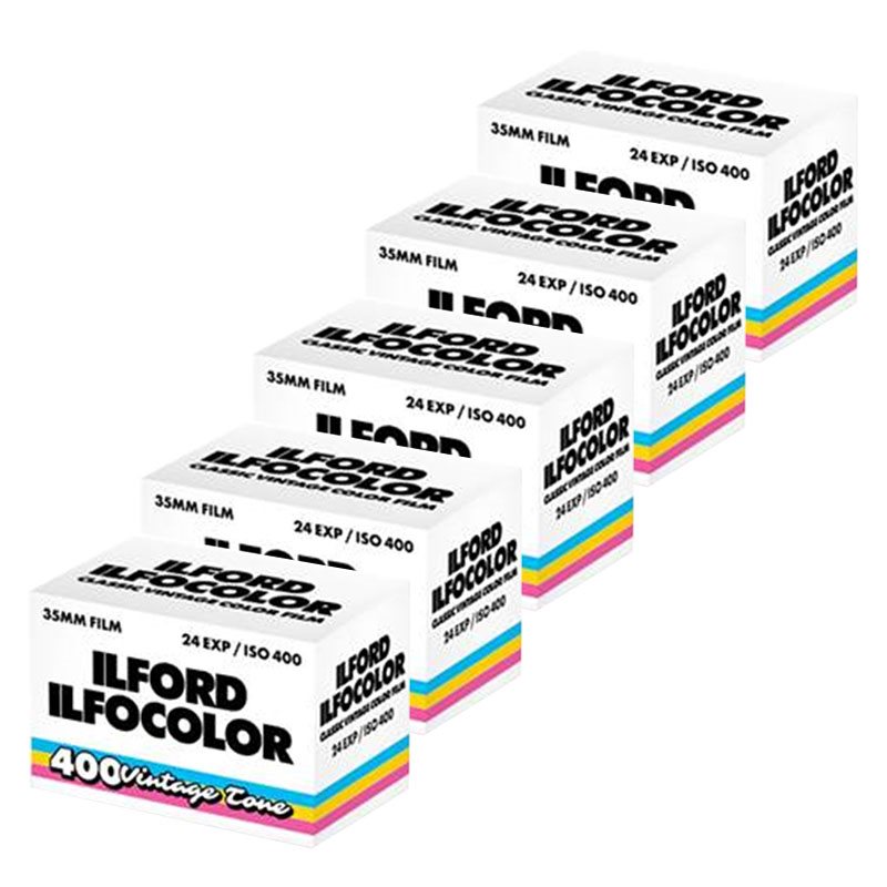Ilford Ilfocolor 400 135-24 Vintage Tune Color 5-Pack