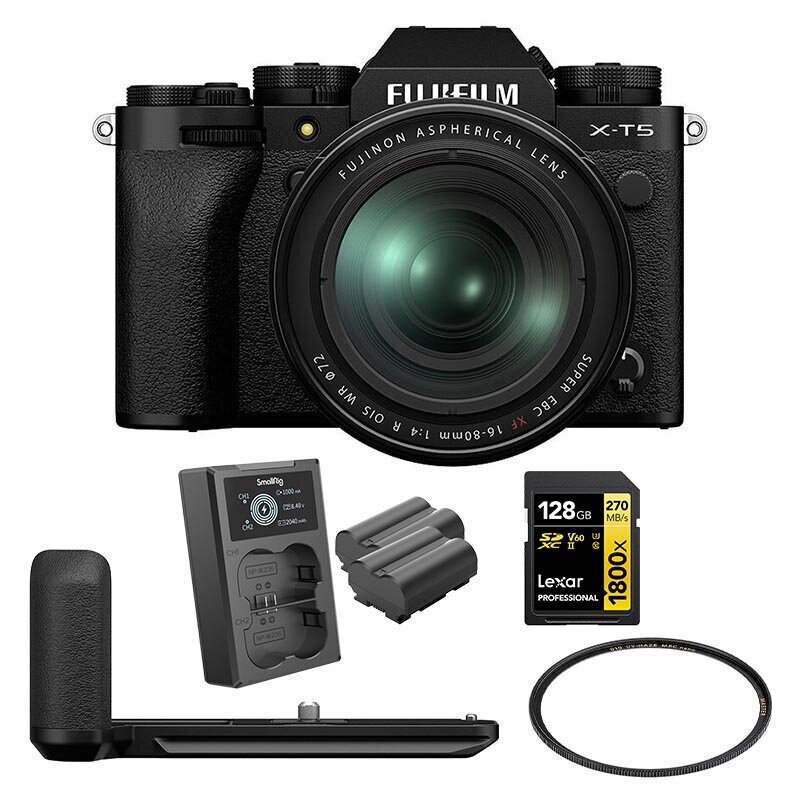 Fujifilm X-T5 Svart + 16-80/4,0 Paket, Fujifilm