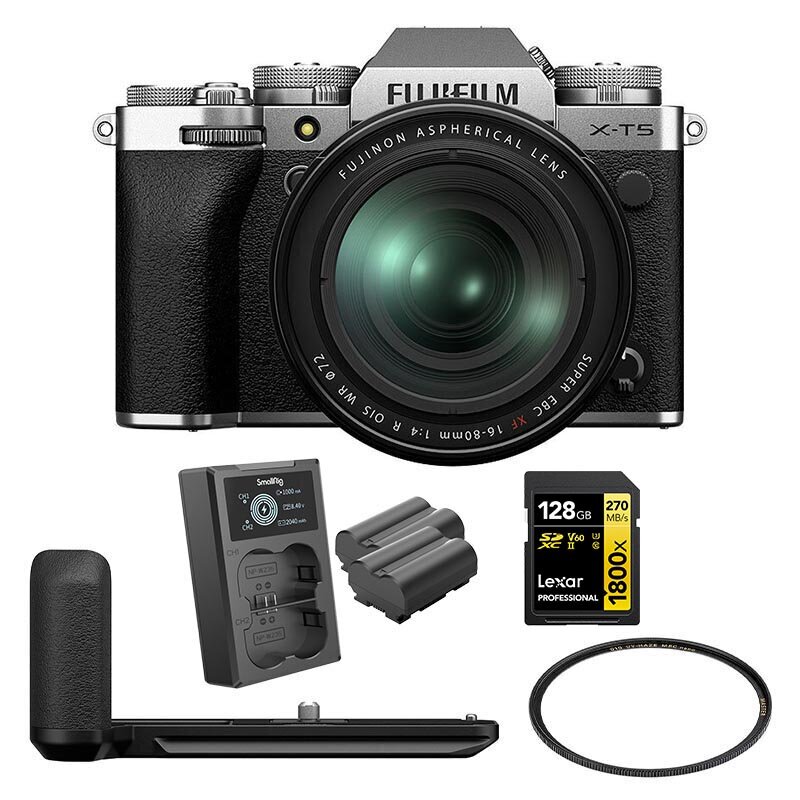Fujifilm X-T5 Silver + 16-80/4,0 Paket, Fujifilm