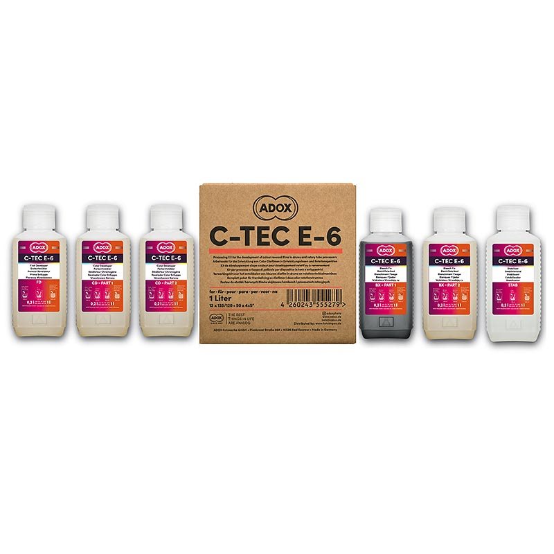 Adox C-Tec E-6 3-bath kit for 12 films