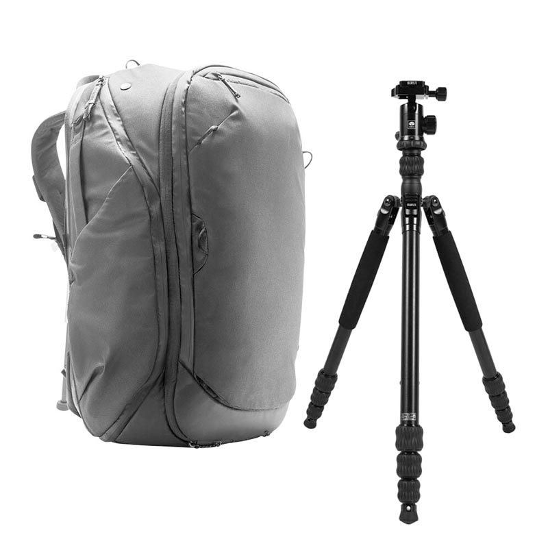 Peak Design Travel Backpack 45L Black + Sirui Traveler 7A