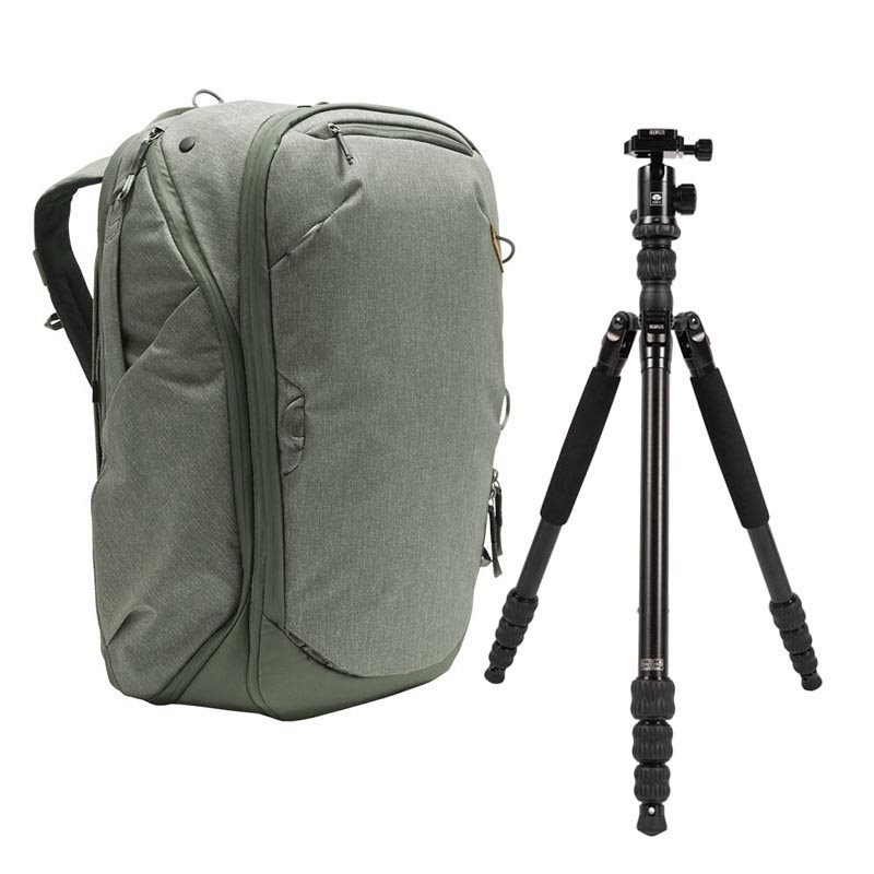 Peak Design Travel Backpack 45L Sage + Sirui Traveler 7A