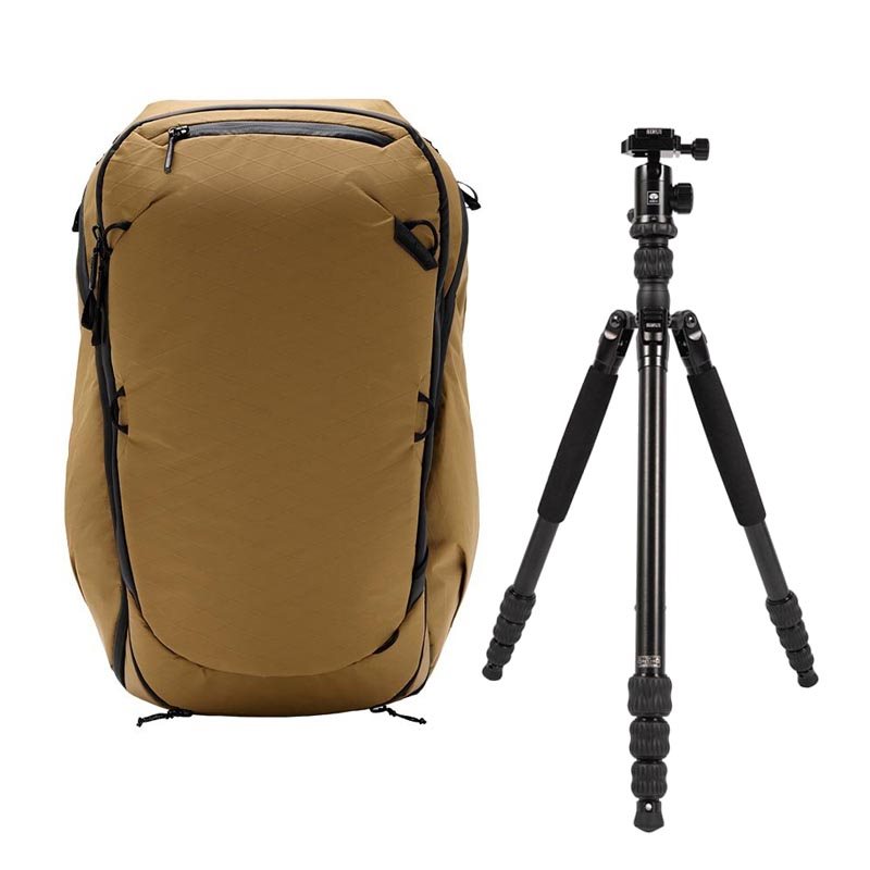 Peak Design Travel Backpack 45L Coyote + Sirui Traveler 7A