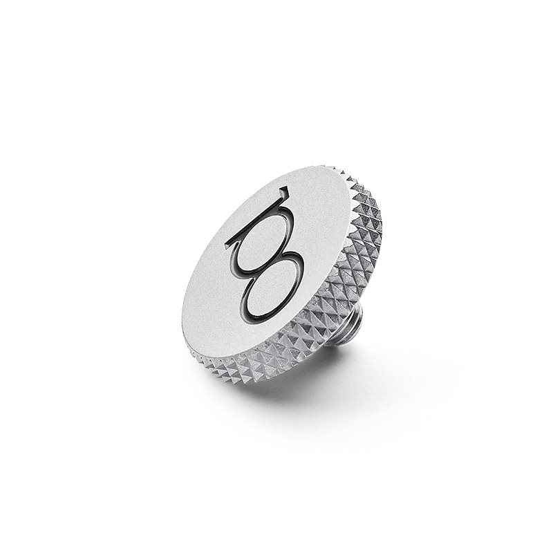 Leica Soft Release Button, Brass, silver chrome, "100 YEARS OF LEICA" (19692)