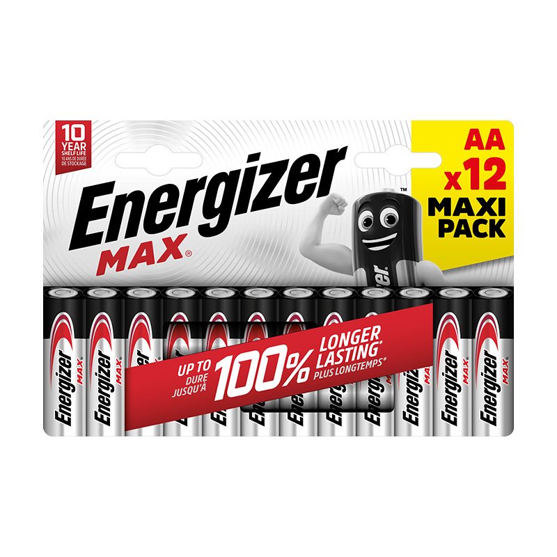 Energizer Max AA 12 Pack 