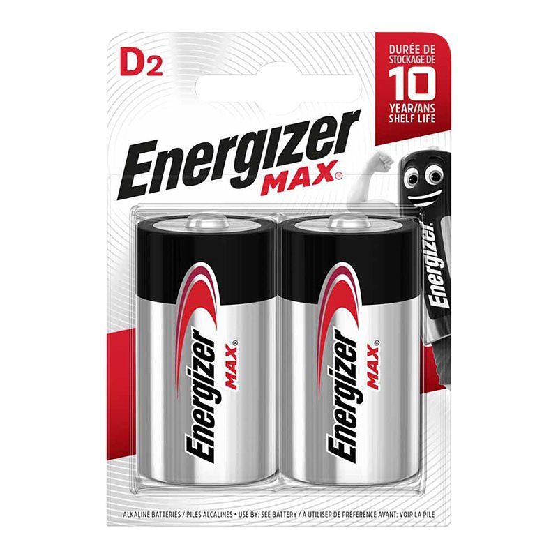 Energizer Max D 2-Pack