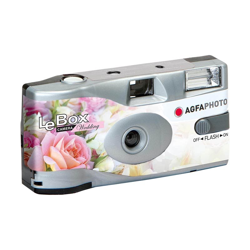AgfaPhoto LeBox 400 27 Flash Engångskamera Wedding Edition