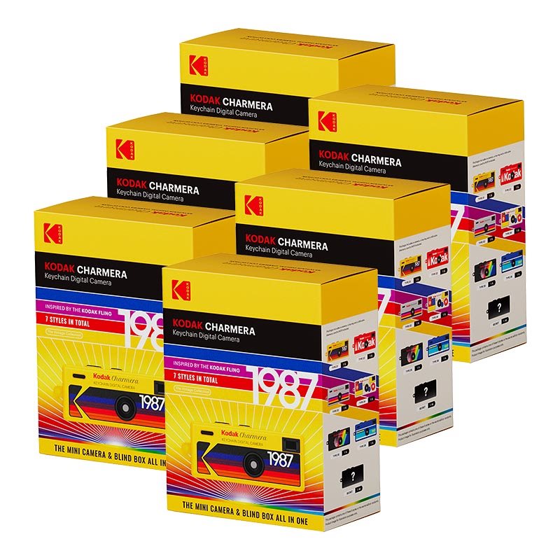 Kodak Charmera Keychain Digital Camera Blind Box 6-pack