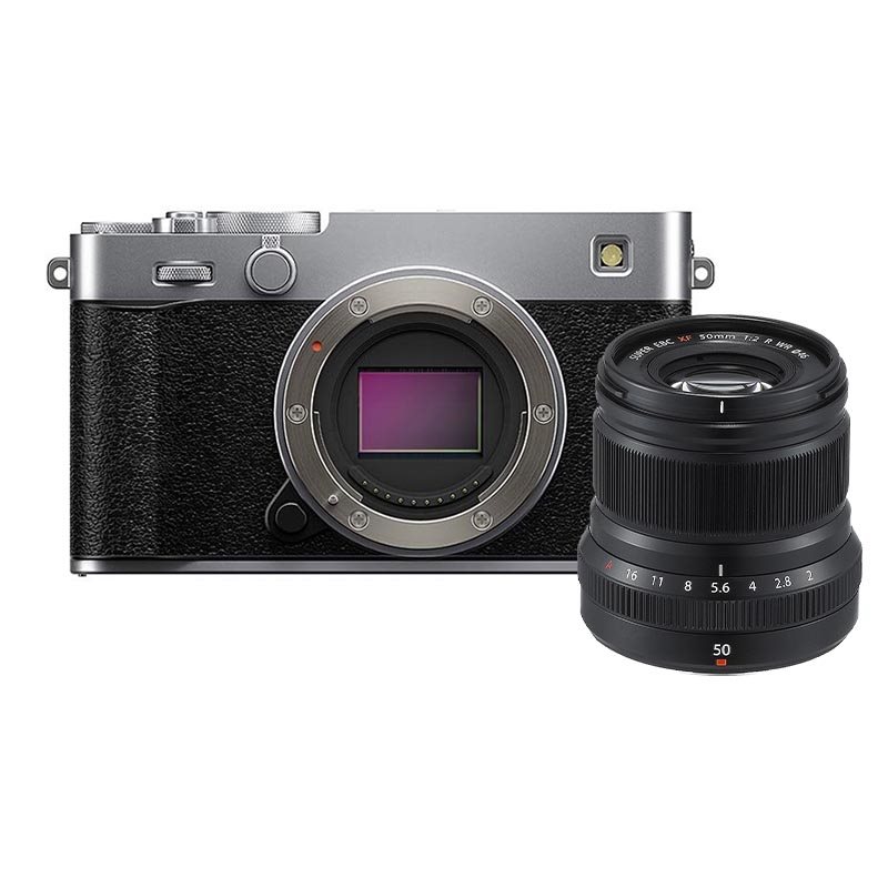 Fujifilm X-E5 Silver + 50/2,0 R WR