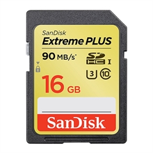 SanDisk SDHC Extreme Plus 16GB 90mb/s U3 C10