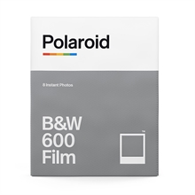 Polaroid B&W Film for 600 White Frame